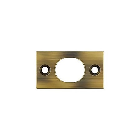 Deltana SP6FBU5 Strike Plate For 6 Flush Bolt Antique Brass, 10PK SP6FBU5-XCP10